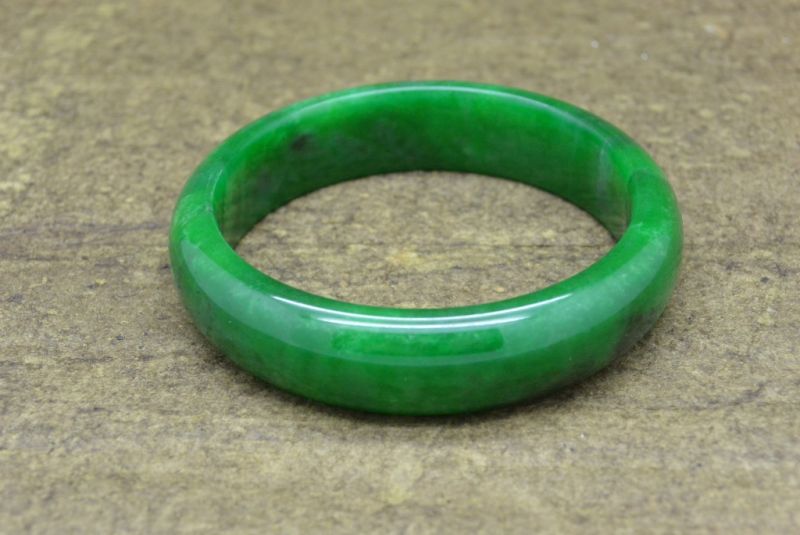 Jade-Armband Klasse A 5,9cm Durchscheinende grüne 2