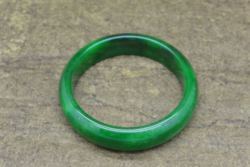 Jade-Armband Klasse A 5,9cm Durchscheinende grüne 4
