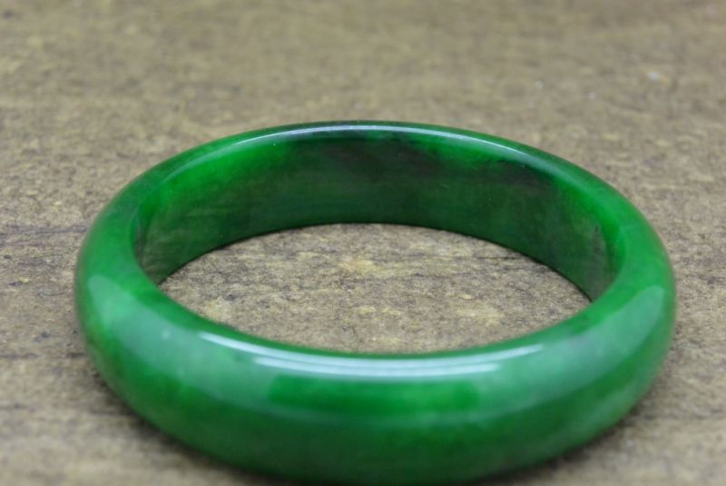Jade-Armband Klasse A 5,9cm Durchscheinende grüne 5