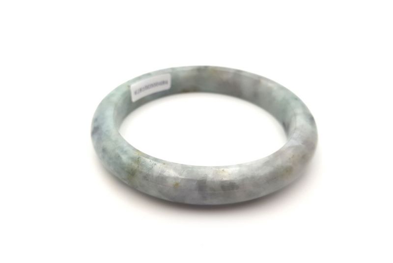 Jade-Armband Klasse A 5,9cm - Grüne spotted 3
