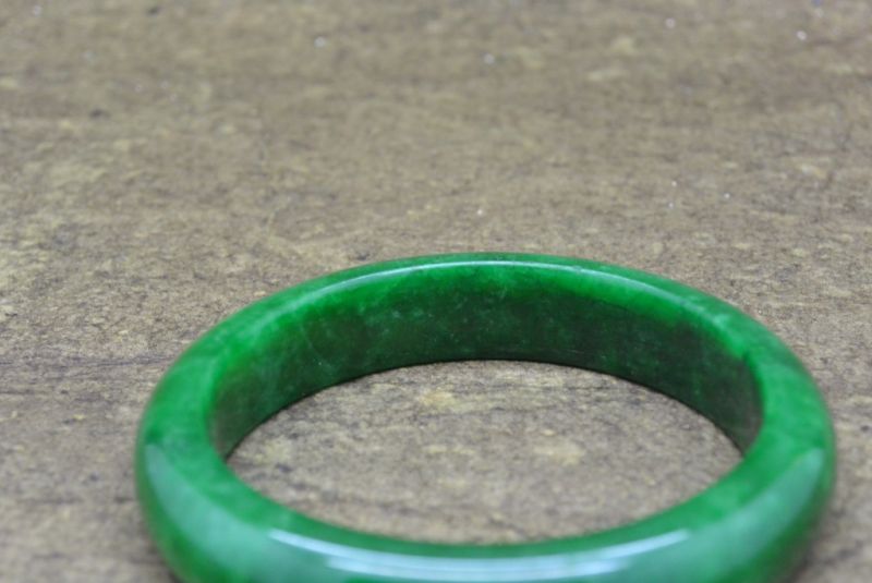 Jade-Armband Klasse A 6,2cm Durchscheinende grüne 3