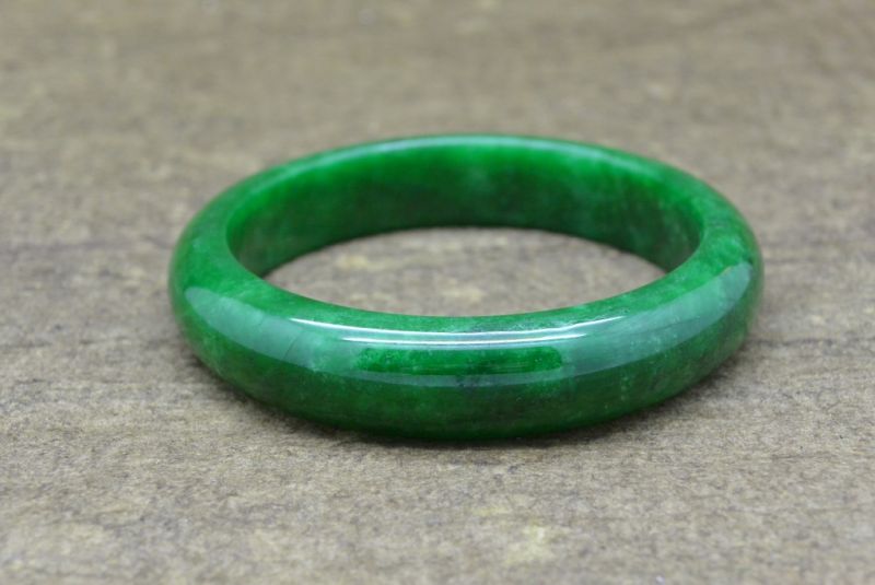 Jade-Armband Klasse A 6,2cm Durchscheinende grüne 4