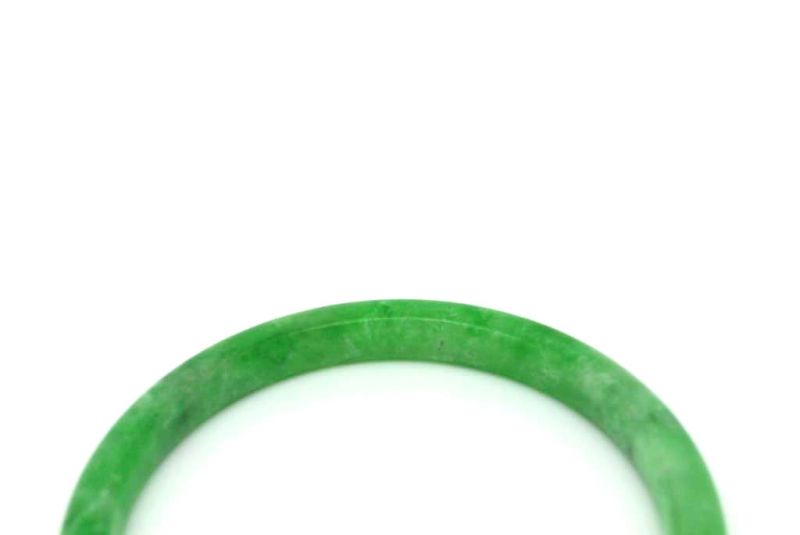Jade-Armband Klasse A Apfelgrün 5 7cm 3