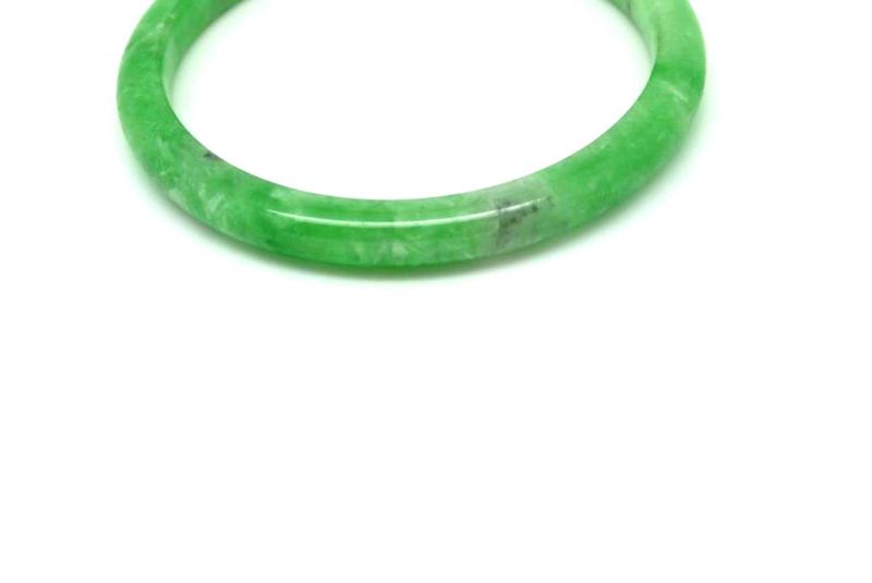 Jade-Armband Klasse A Apfelgrün 5 7cm 4