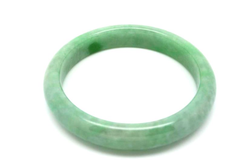 Jade-Armband Klasse A Apfelgrün 6 1 2