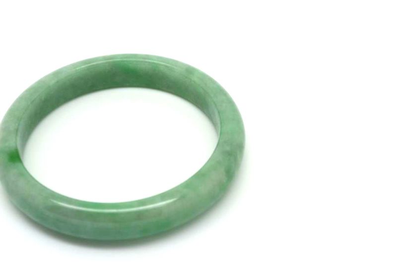 Jade-Armband Klasse A Apfelgrün 6 1 5