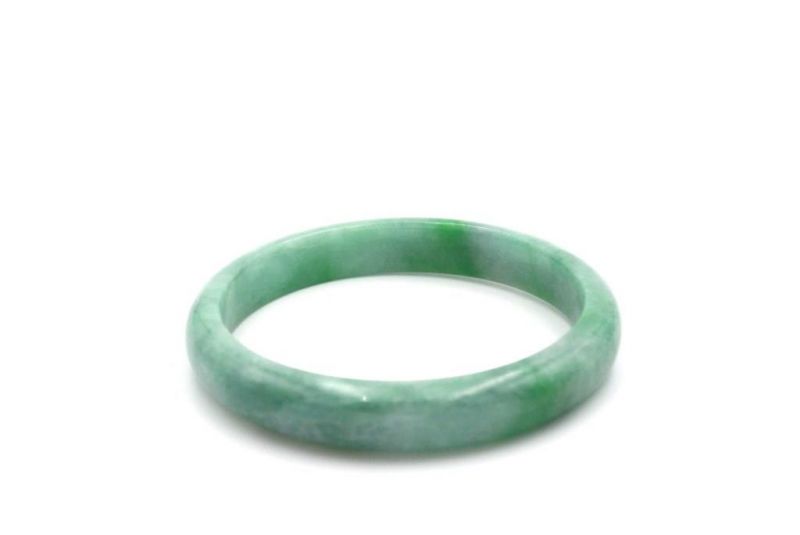 Jade-Armband Klasse A Apfelgrün 2