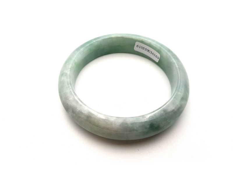 Jade-Armband Klasse A Apfelgrün 2