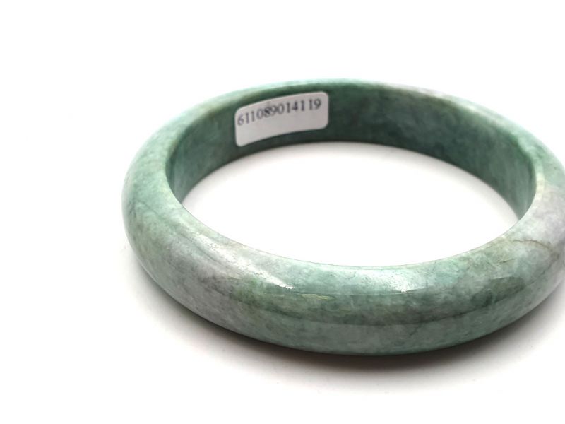 Jade-Armband Klasse A Apfelgrün 2