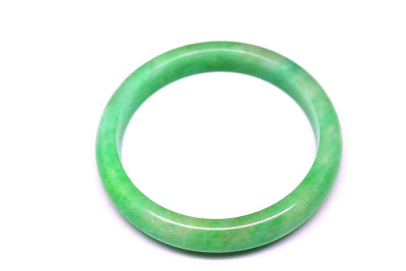 Jade-Armband Klasse A Apfelgrün 3