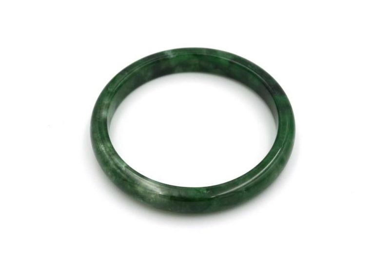 Jade-Armband Klasse A Dunkelgrün 3