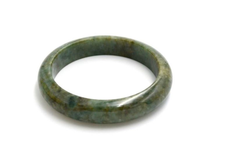 Jade-Armband Klasse A Dunkelgrün 2