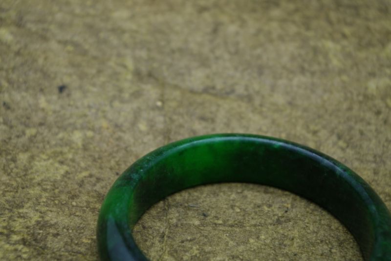 Jade-Armband Klasse A Dunkelgrün 3