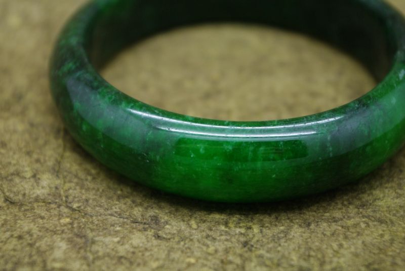 Jade-Armband Klasse A Dunkelgrün 5