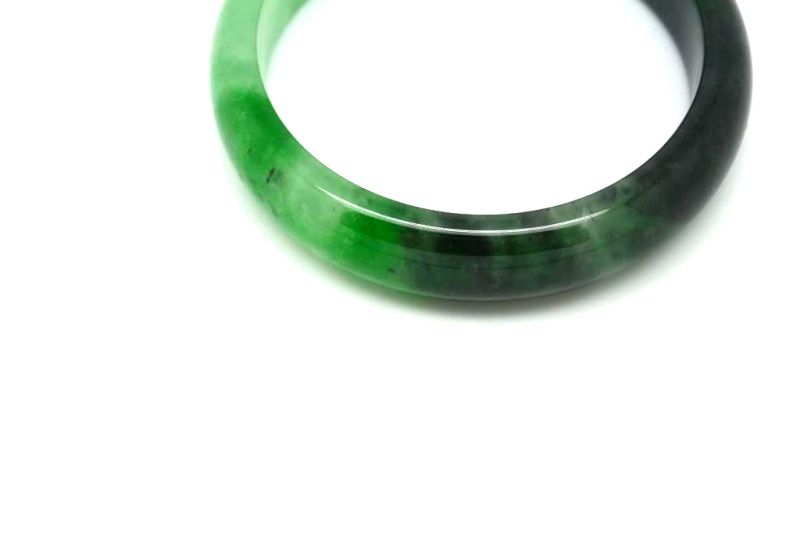 Jade-Armband Klasse A Dunkelgrün Transparent 6 25 5