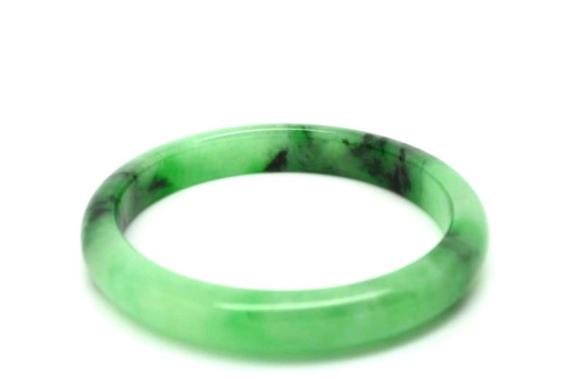 Jade-Armband Klasse A Durchscheinend Grün 5 95 4