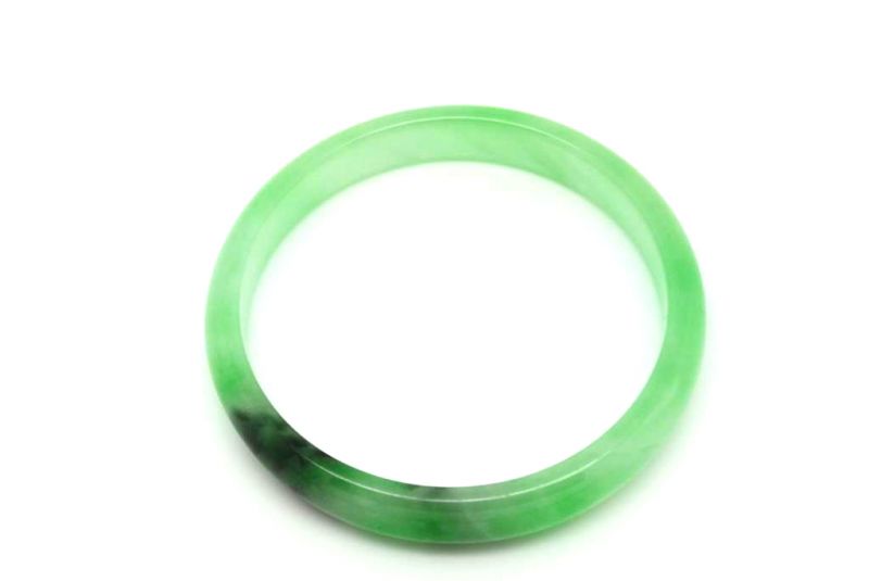 Jade-Armband Klasse A Durchscheinend Grün 5 9cm 3