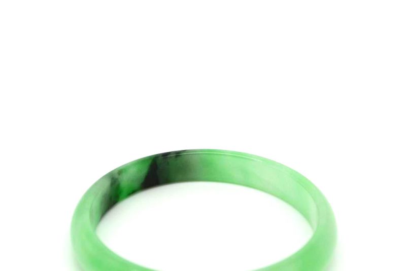 Jade-Armband Klasse A Durchscheinend Grün 5 9cm 4