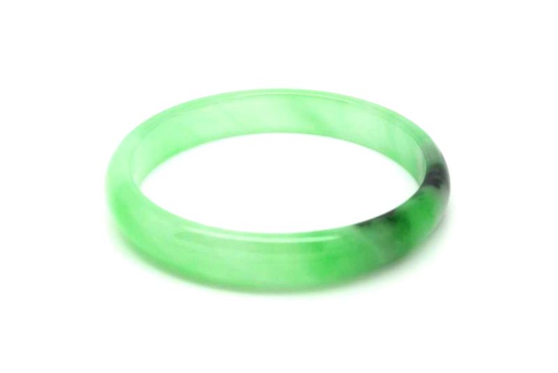 Jade-Armband Klasse A Durchscheinend Grün 5 9cm 5
