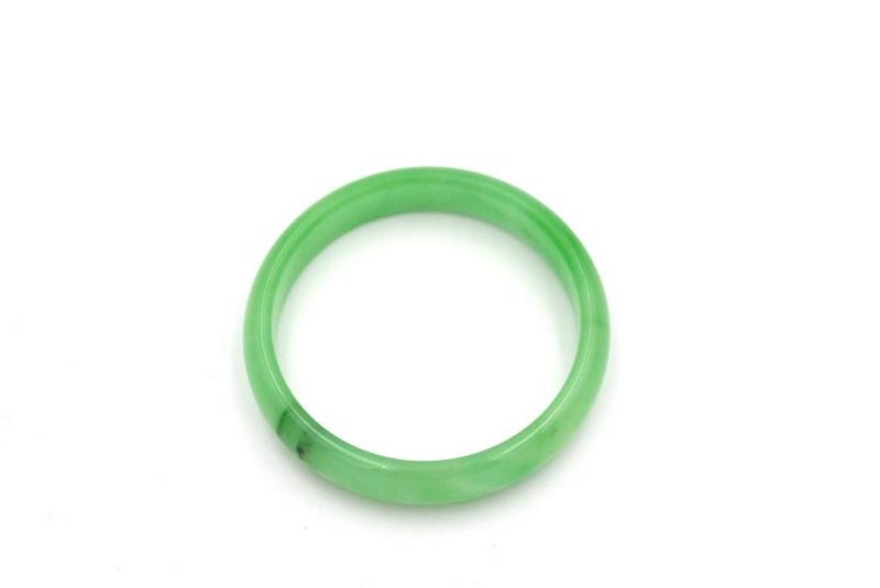 Jade-Armband Klasse A Durchscheinend Grün 2