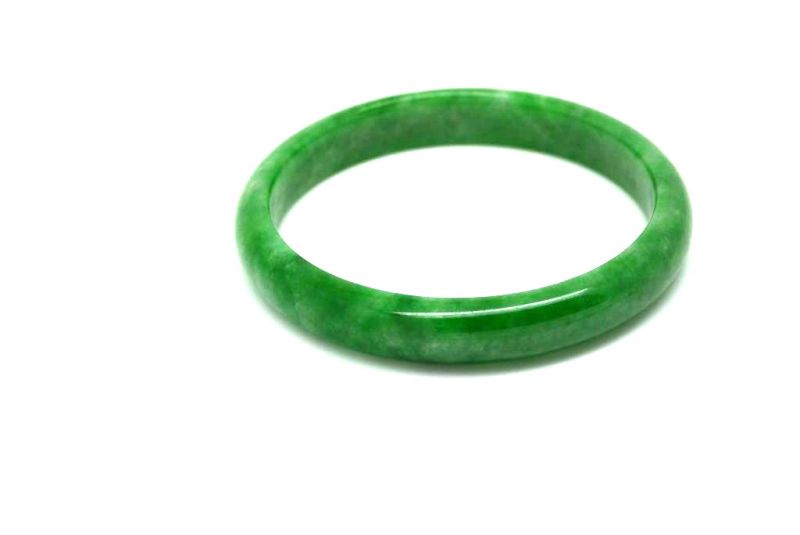 Jade-Armband Klasse A Grün 5 3cm 2