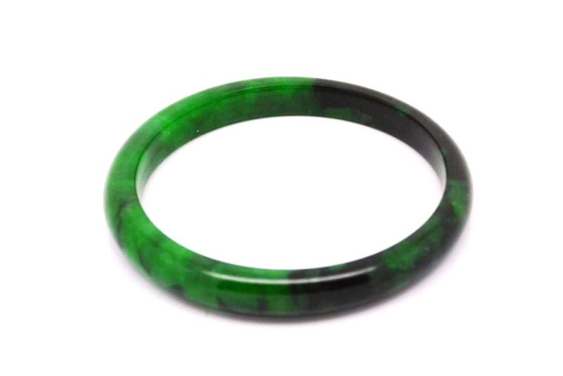 Jade-Armband Klasse A Grün Dunkelgrün 2
