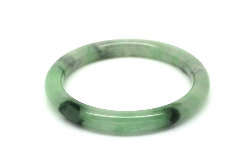 Jade-Armband Klasse A Grün Transparent 5 55cm 4