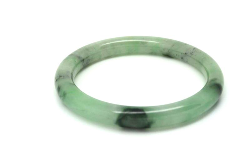 Jade-Armband Klasse A Grün Transparent 5 55cm 5