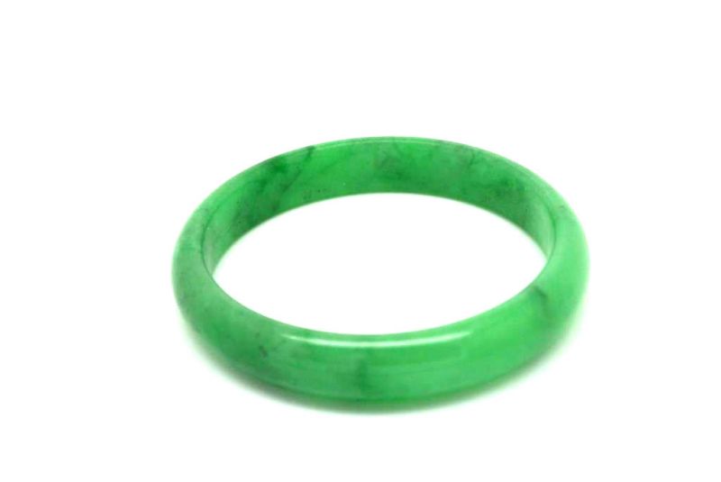 Jade-Armband Klasse A Grün Transparent 5 6cm 2