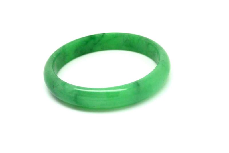 Jade-Armband Klasse A Grün Transparent 5 6cm 4