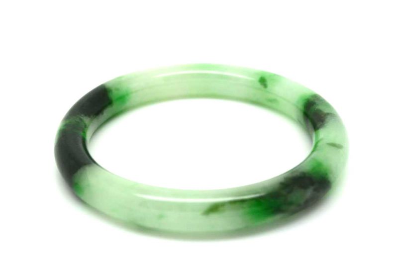 Jade-Armband Klasse A Grün Transparent 5 6cm 2