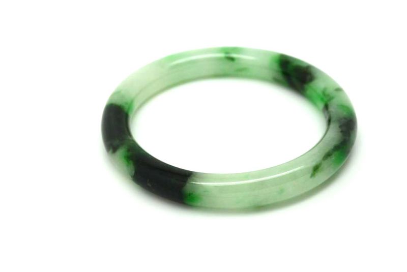 Jade-Armband Klasse A Grün Transparent 5 6cm 3