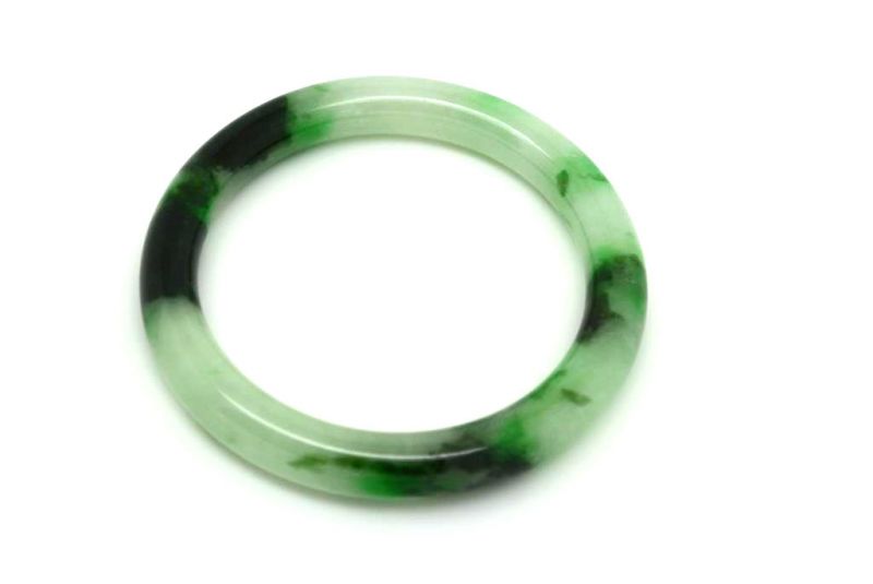 Jade-Armband Klasse A Grün Transparent 5 6cm 4