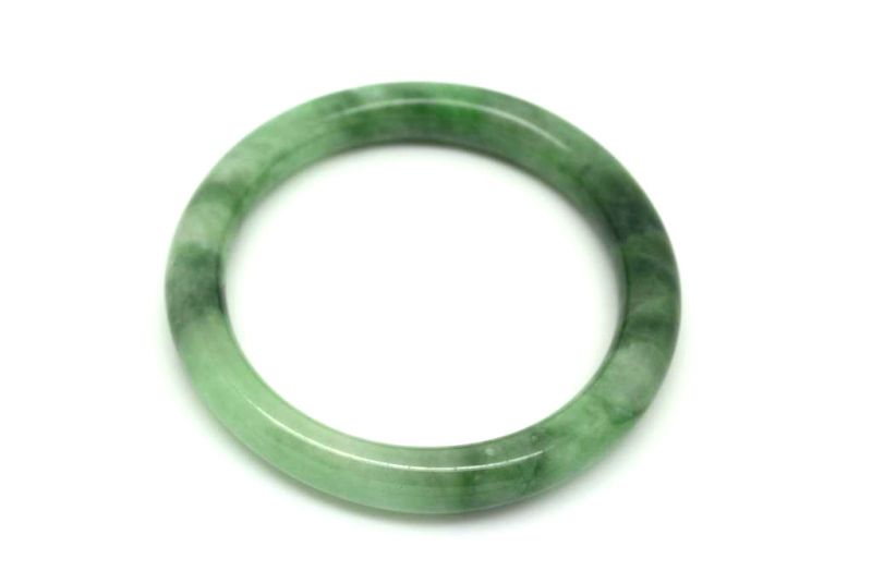 Jade-Armband Klasse A Grün Transparent 5 7cm 4