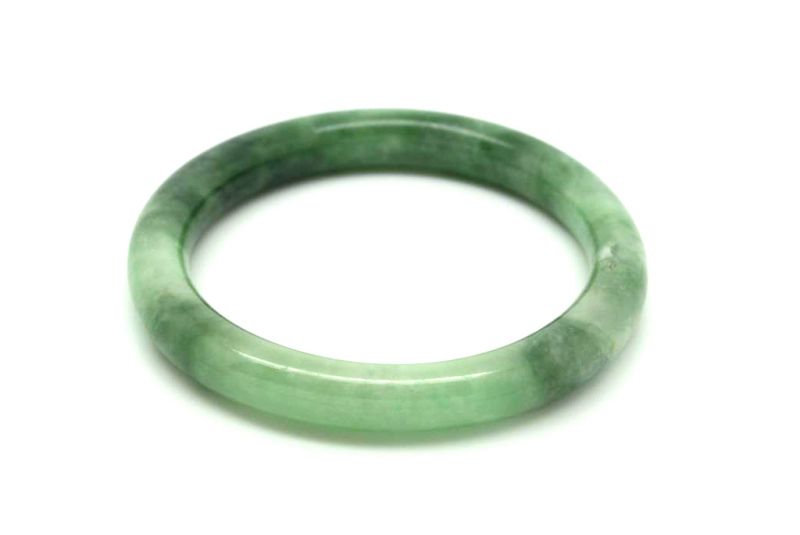 Jade-Armband Klasse A Grün Transparent 5 7cm 5