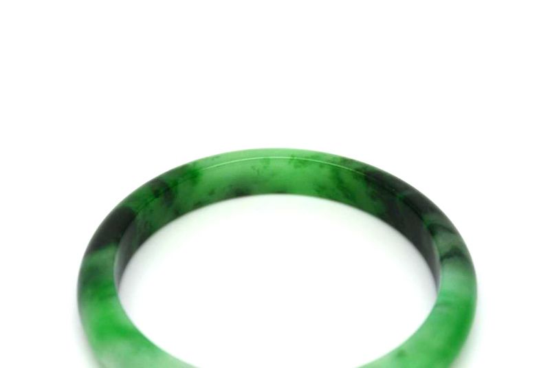 Jade-Armband Klasse A Grün Transparent 5,85 2