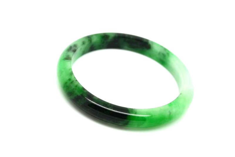 Jade-Armband Klasse A Grün Transparent 5,85 5