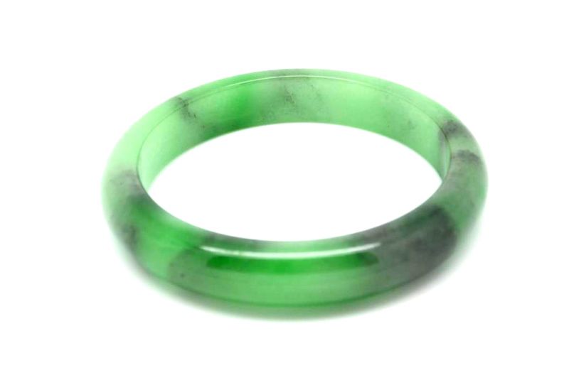 Jade-Armband Klasse A Grün Transparent 6 1 2