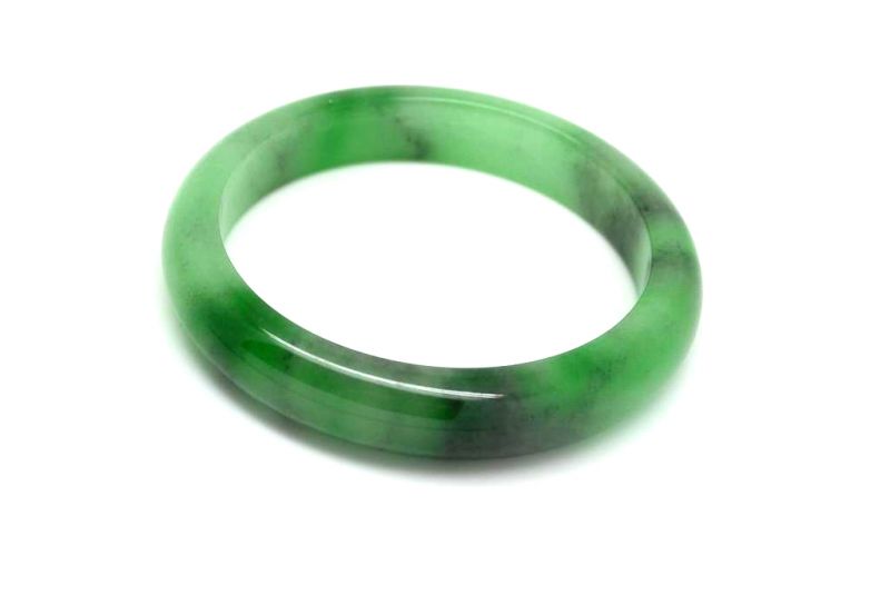 Jade-Armband Klasse A Grün Transparent 6 1 4