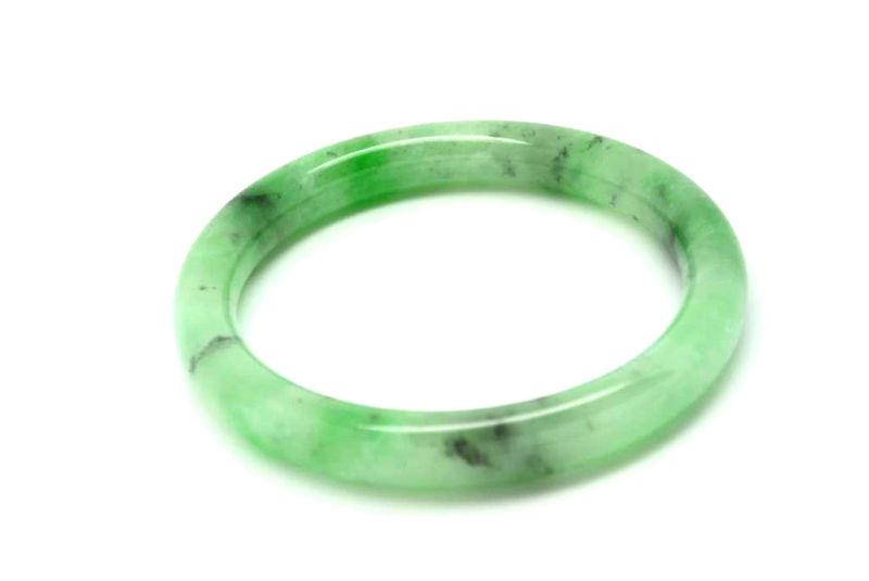 Jade-Armband Klasse A Grün Transparent 6 3cm 2