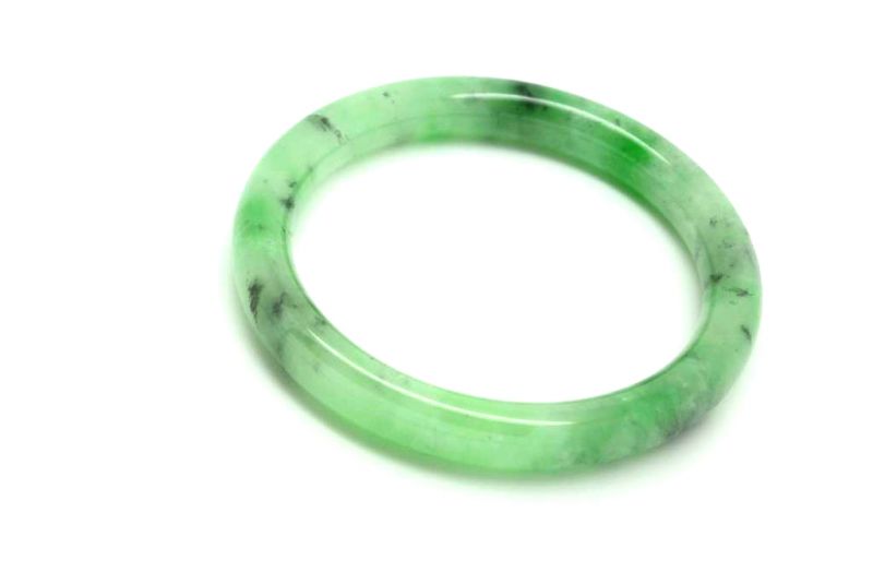 Jade-Armband Klasse A Grün Transparent 6 3cm 3