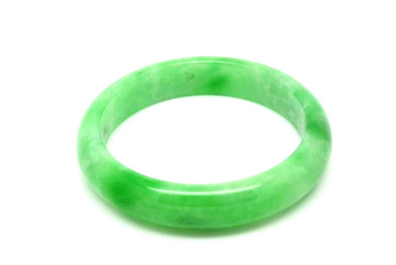 Jade-Armband Klasse A Grün Transparent 6cm 2