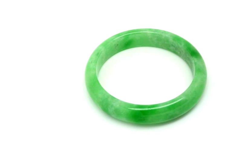 Jade-Armband Klasse A Grün Transparent 6cm 3