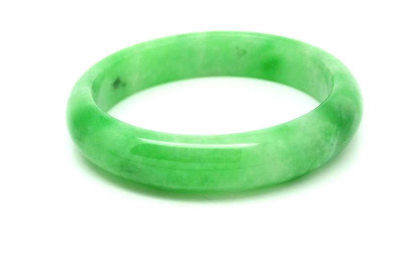Jade-Armband Klasse A Grün Transparent 6cm 4