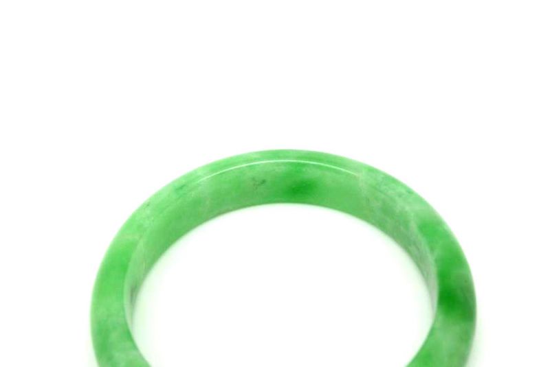 Jade-Armband Klasse A Grün Transparent 6cm 5