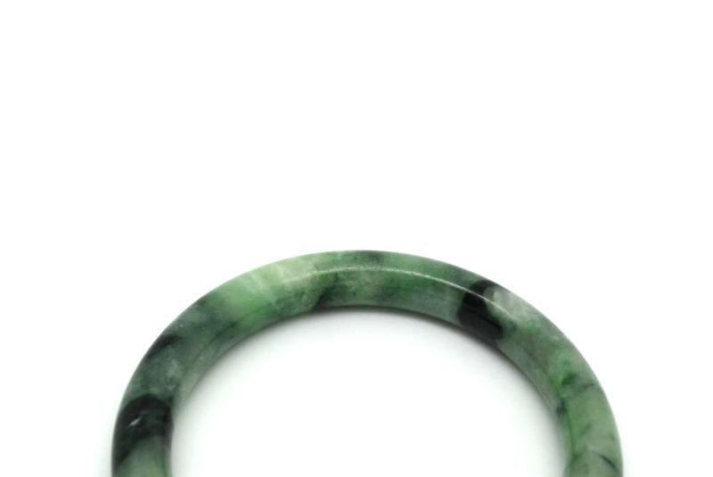 Jade-Armband Klasse A Grün Transparent 6cm 3