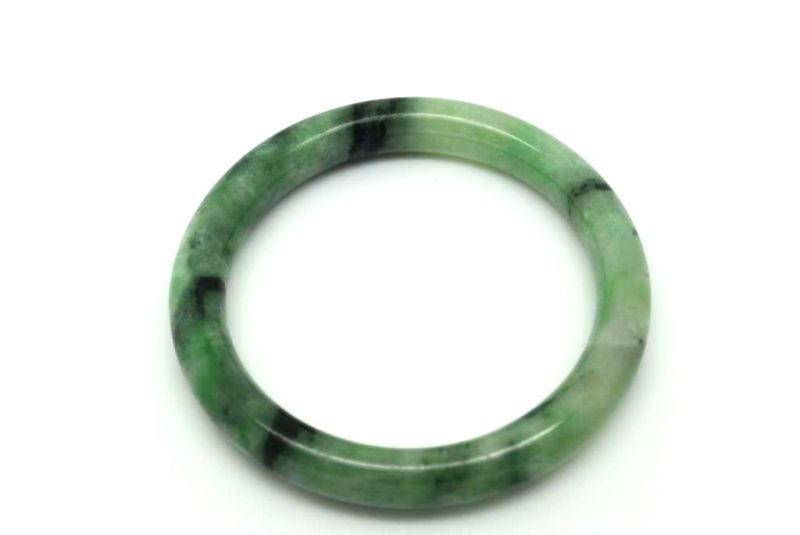 Jade-Armband Klasse A Grün Transparent 6cm 4