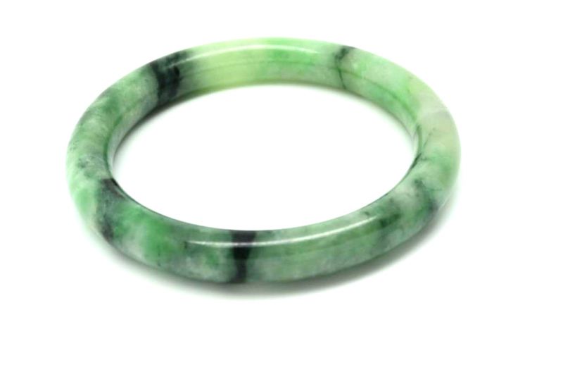 Jade-Armband Klasse A Grün Transparent 6cm 5