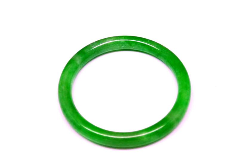 Jade-Armband Klasse A Grün/Transparent 2