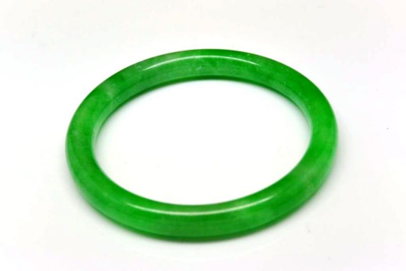 Jade-Armband Klasse A Grün/Transparent 3